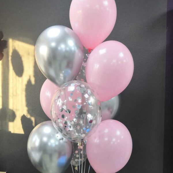 Композиция из гелиевых шаров для девочки, девушки