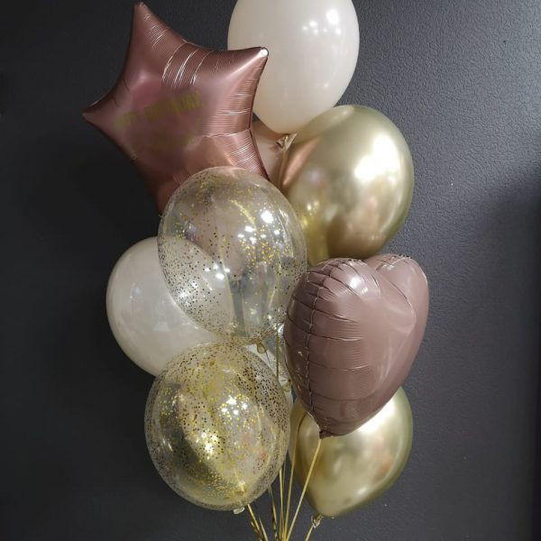 Композиция из гелиевых шаров для девочки, девушки