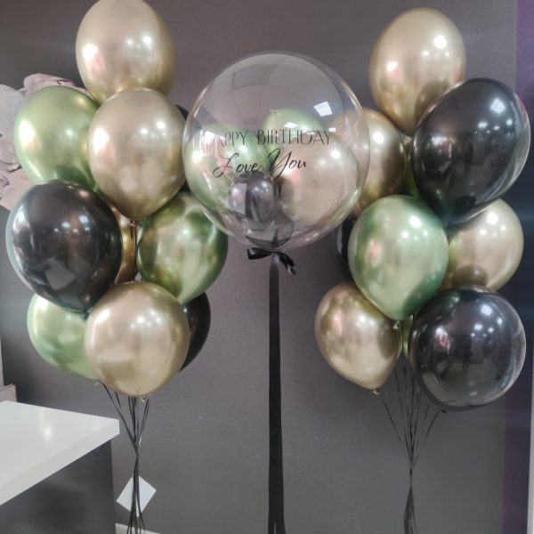 Композиция из гелиевых шаров для мужчины