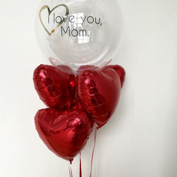 Композиция из гелиевых шаров для мамы, любимой