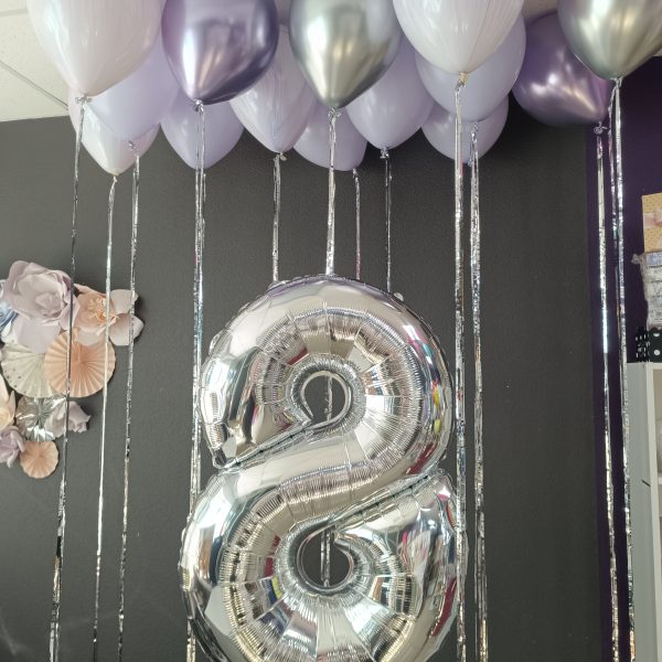 Композиция из гелиевых шаров для девочки