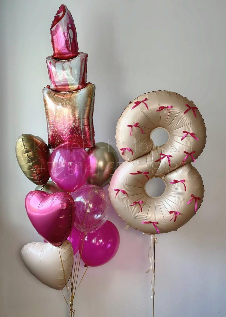 Коробка сюрприз с шарами на 8 лет — изображение 2