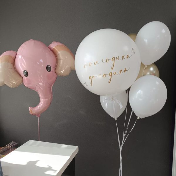 Композиция из гелиевых шаров на 6 месяцев ребенку