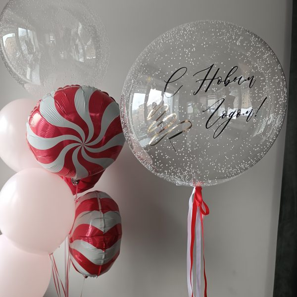 Композиция из гелиевых шаров С Новым Годом!