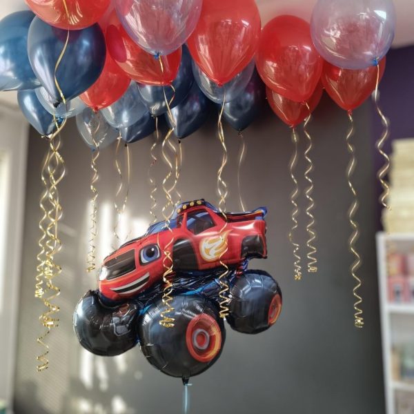 Композиция из гелиевых шаров Вспыш для мальчика