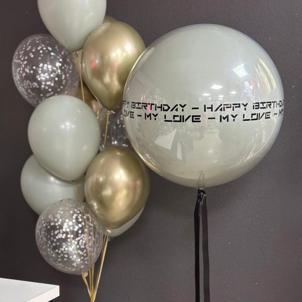 Композиция из гелиевых шаров для мужчины