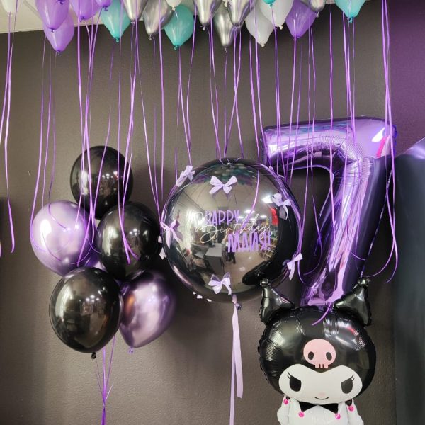 Композиция из гелиевых шаров для девочки в стиле Куроми