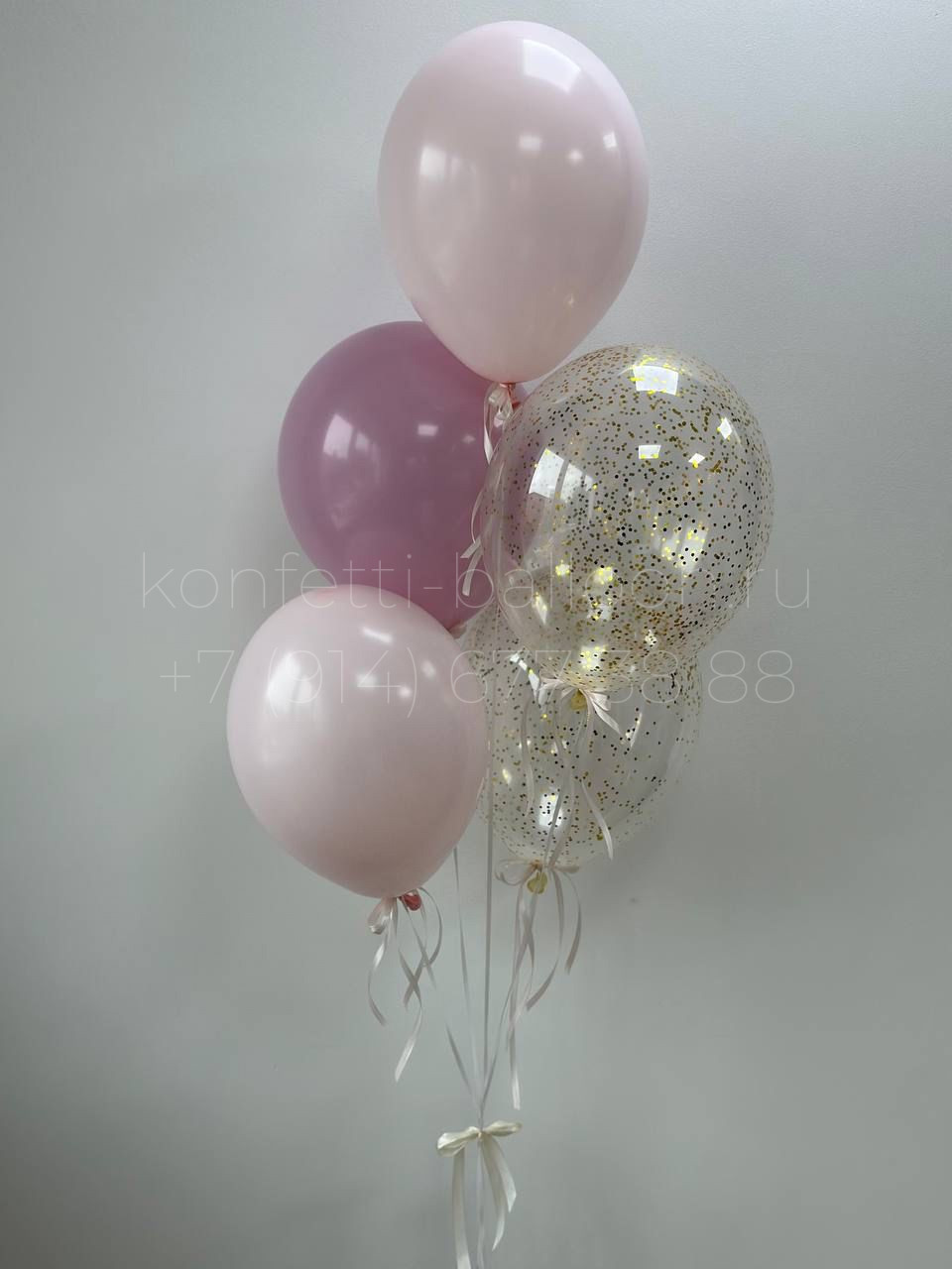 Композиция из гелиевых шаров с единорогом для девочки