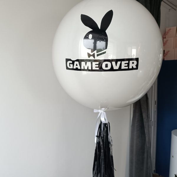 Шар гигант со стеклянным эффектом на мальчишник