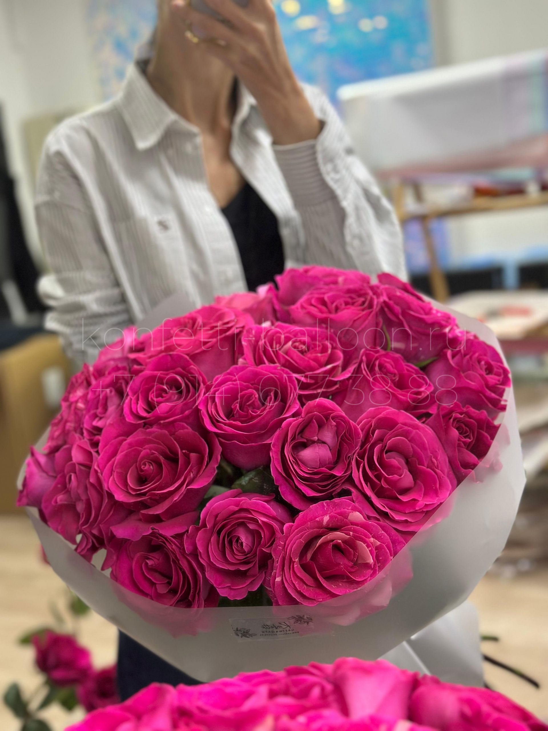 Букет цветов из 25 роз