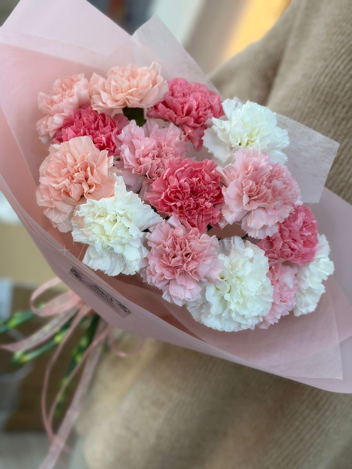 Букет цветов из диантусов