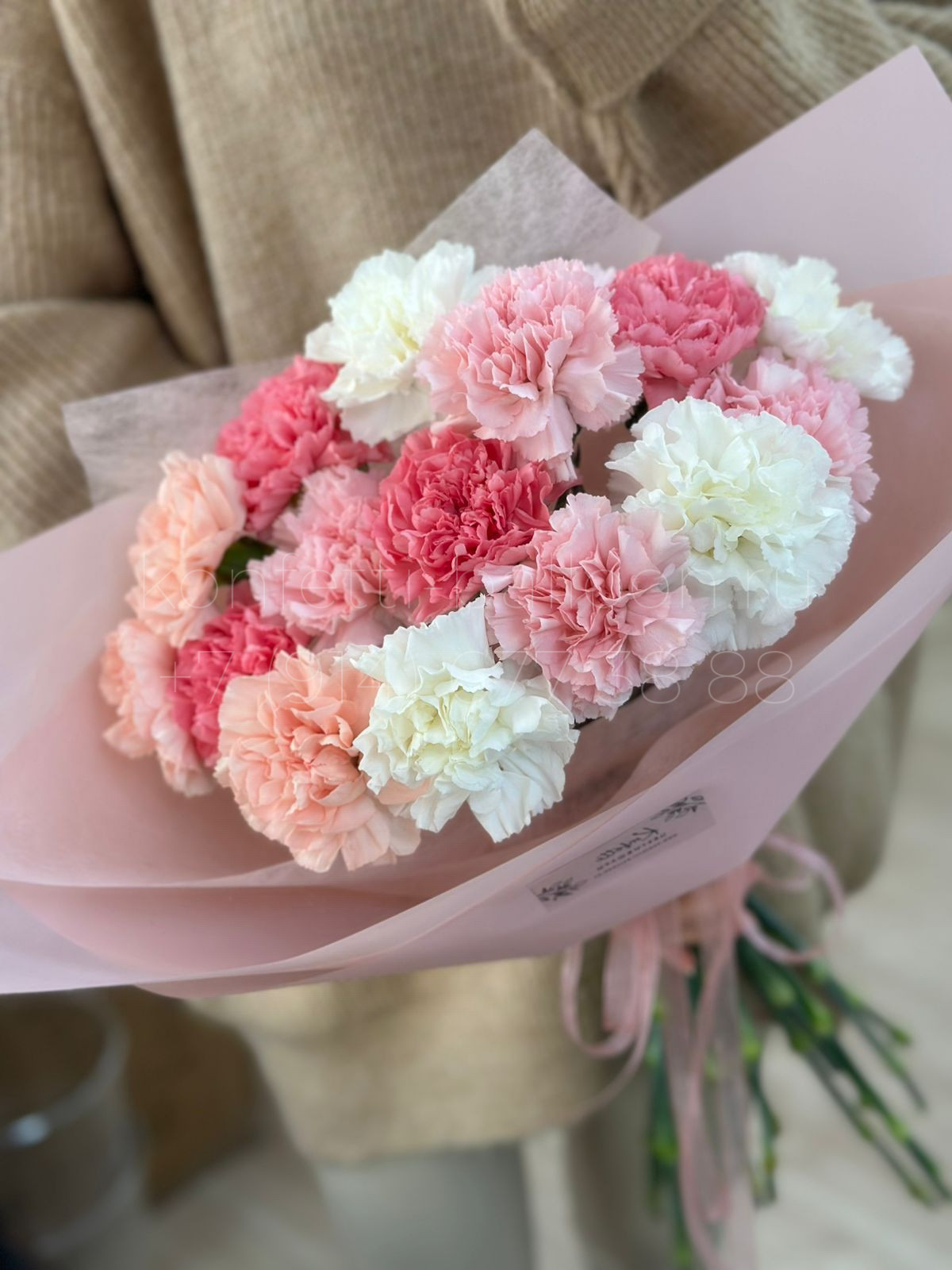 Букет цветов из диантусов