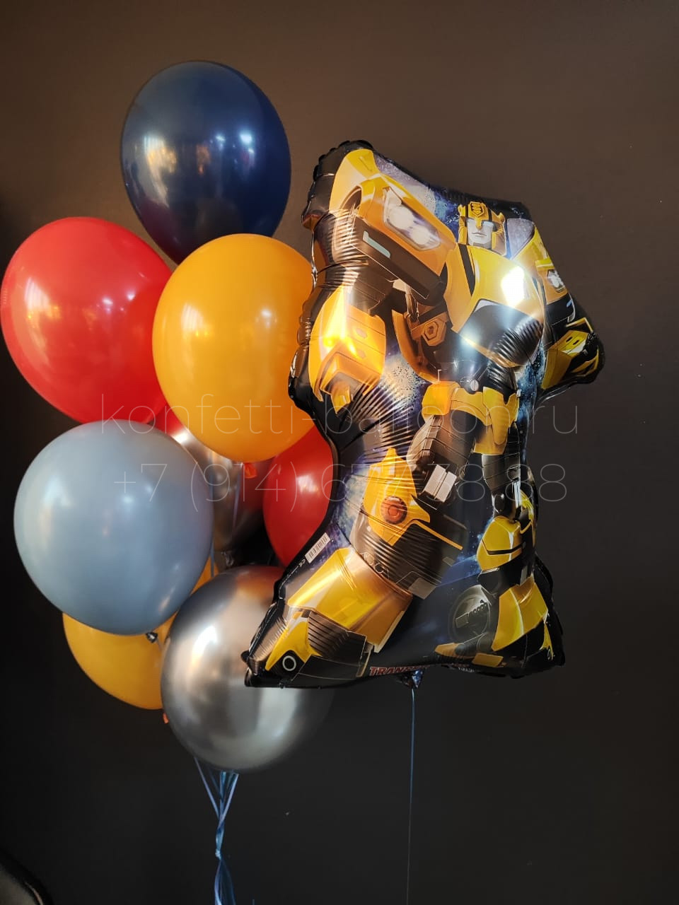 Композиция из гелиевых шаров Трансформер Бамбалби