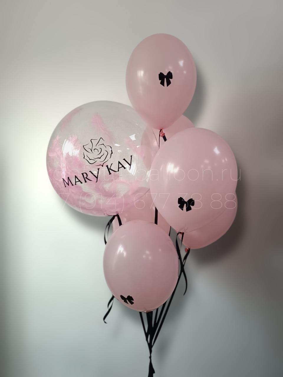 Композиция из гелиевых шаров с Вашим логотипом